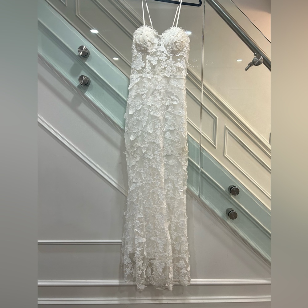 White prom dress